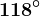 118^\circ