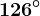 126^\circ