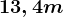 13,4 m