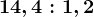 14,4:1,2