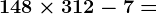 14 +8\times3 +12 -7=