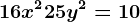 16x^2+25y^2=10