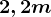 2,2m