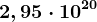 2,95\cdot 10^20