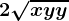 2\sqrtxy+y
