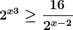 2^x+3\geq \frac162^x-2