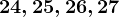 24,25,26,27