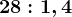 28:1,4