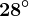 28^\circ