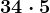 3+4\cdot 5