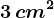 3\, cm^2