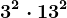 3^2\cdot 13^2