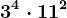 3^4\cdot 11^2