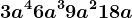 3a^4+6a^3+9a^2+18a