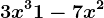 3x^3+1-7x^2