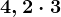 4,2\cdot 3