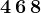 4\, 6\, 8