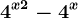 4^x+2-4^x