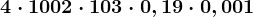 4 \cdot 100 + 2 \cdot 10 + 3 \cdot 0,1 + 9 \cdot 0,001