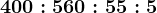 400:5+60:5+5:5
