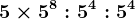 5\times 5^8:5^4:5^4