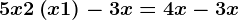 5x+2\left ( x+1 \right )-3x=4x-3+x
