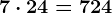 7\cdot 2+4=7+2+4