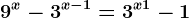 9^x-3^x-1=3^x+1-1
