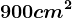 900 cm^2
