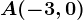 A(-3,0)