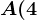 A(4;2)