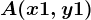 A(x1,y1)