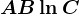 A+B\ln C