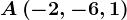 A\left ( -2,-6,1 \right )