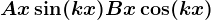 Ax\sin(kx)+Bx\cos(kx)