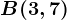 B(3,7)