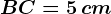 BC=5\, cm