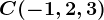 C(-1,2,3)