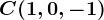 C(1,0,-1)