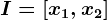 I=\left [ x1,x2 \right ]