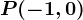 P(-1,0)