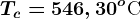 Tc=546,30^o\textrmC