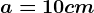 a=10cm