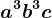 a^3b^3c