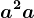 a^2+a