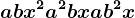 abx^2+a^2bx+ab^2x