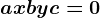 ax+by+c=0