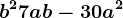 b^2+7ab-30a^2