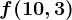 f(10,3)