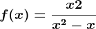 f(x)=\fracx+2x^2-x